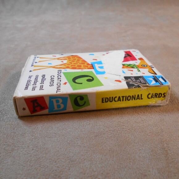 Vintage 1959 ABC Spelling & Counting Fun Card Game ED-U Cards - Picture 8 of 8